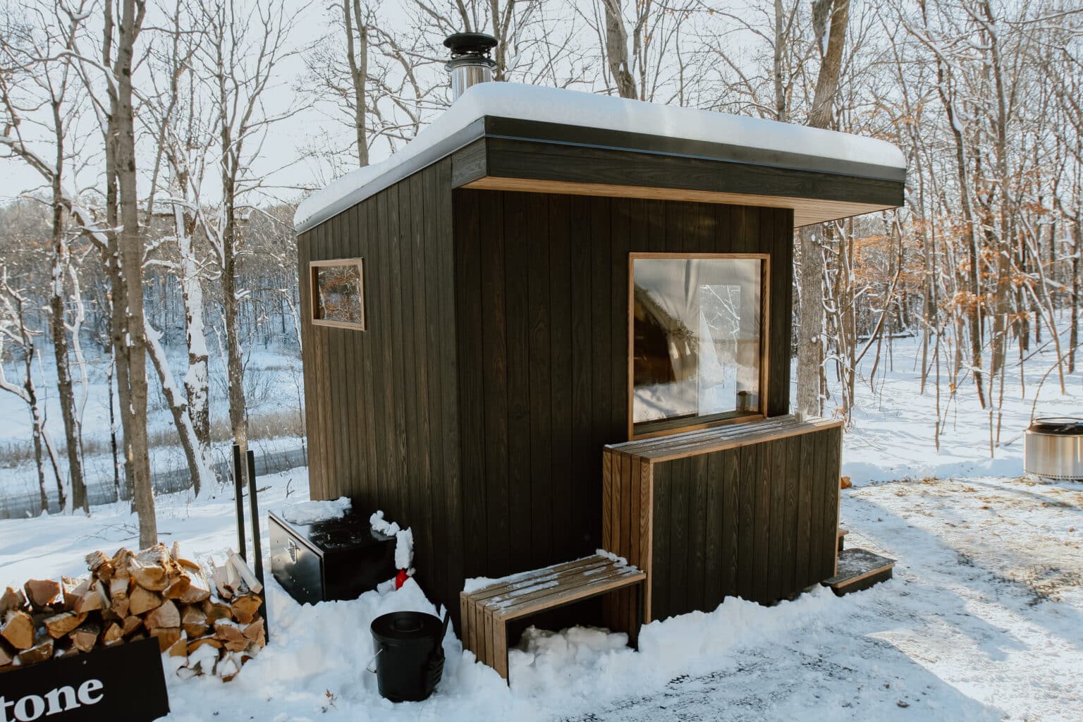 Blue Ridge Mountains Mobile Sauna - Cedar and Stone Nordic Sauna